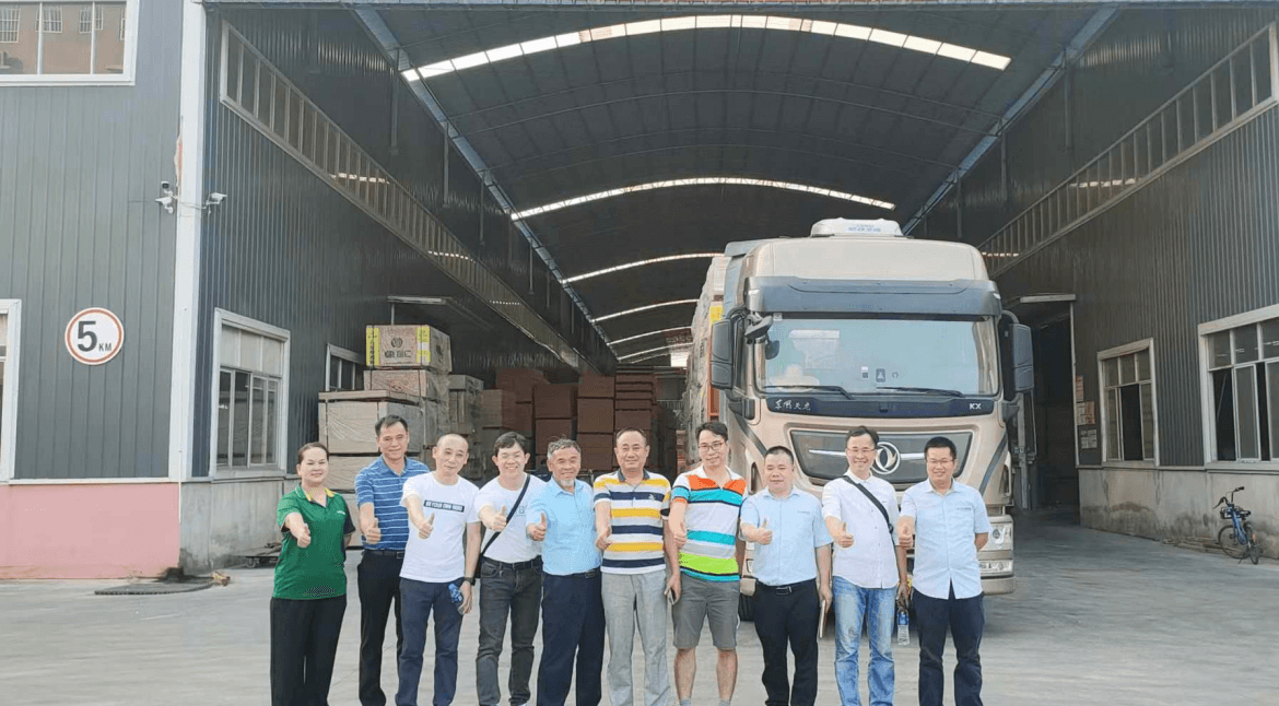 Tập đoàn Nam Việt đi thăm nhà máy của tập đoàn Đại Cửu Châu (大九洲集团板材), Quảng Tây, Trung Quốc - Nam Viet JSC